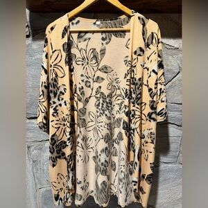 Floral Print Women's Kimono Cover